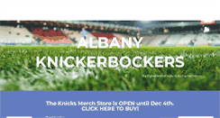 Desktop Screenshot of albanyknicks.org