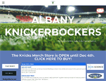 Tablet Screenshot of albanyknicks.org